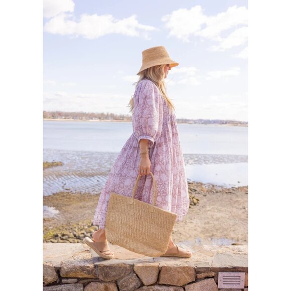 Hat Attack Jane Tote Bag in Natural New Womens Straw Handbag Purse - Picture 11 of 14